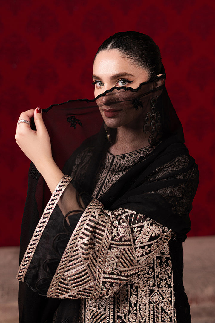 URBAN MUSE BY AZURE | LUXURY CHIFFON | FULLY HEAVY EMBROIDERED SEQUENCE WORK |  UNSTITCHED 3-PIECE SUIT