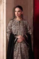URBAN MUSE BY AZURE | LUXURY CHIFFON | FULLY HEAVY EMBROIDERED SEQUENCE WORK |  UNSTITCHED 3-PIECE SUIT