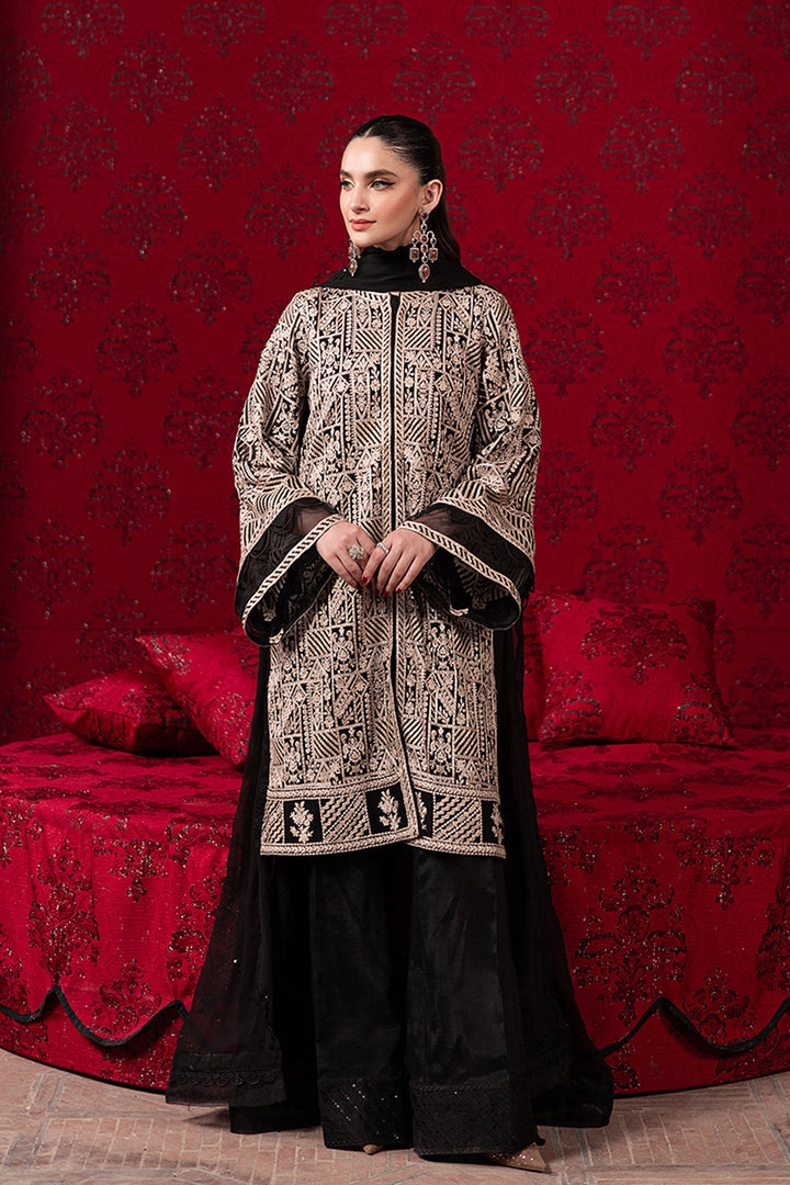 URBAN MUSE BY AZURE | LUXURY CHIFFON | FULLY HEAVY EMBROIDERED SEQUENCE WORK |  UNSTITCHED 3-PIECE SUIT