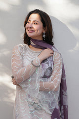 NOURAL BY LULUSAR | LUXURY MULTI DIGITAL PRINTED SWISS LAWN WITH HEAVY HAND EMBELLISHMENT EMBROIDERED WORK | UNSTITCHED 3-PIECE SUIT