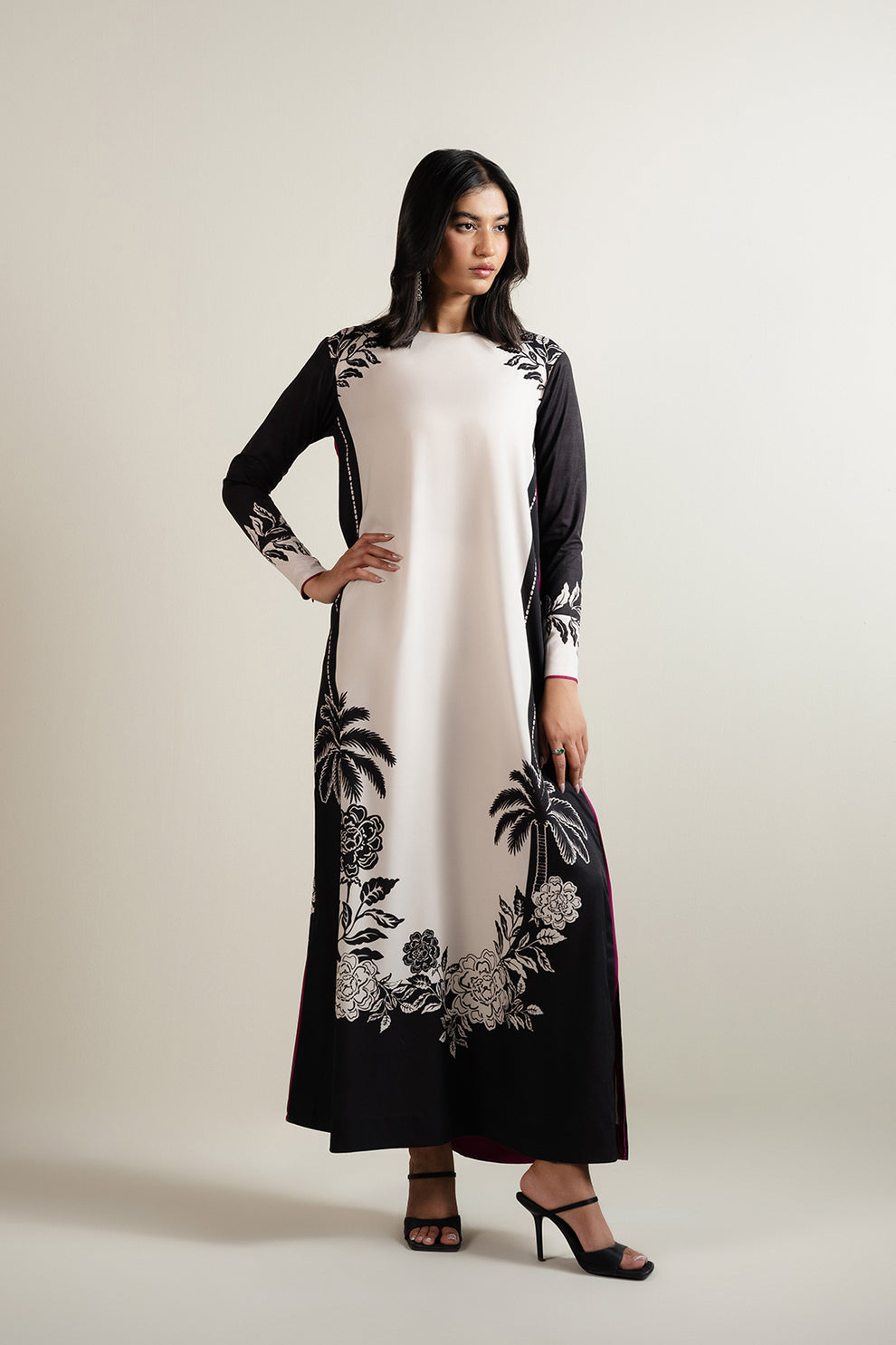 ARQAI BY LULUSAR | BEAUTIFULLY MULTI DIGITAL PRINTED SILK DRESS |  UNSTITCHED 3-PIECE SUIT