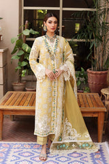 Crimson Chickenkari yellow Luxury Lawn Collection Replica