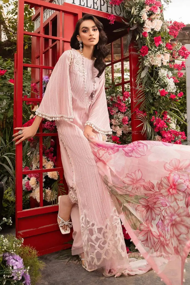 Maria B Pink Luxury Lawn Collection Replica