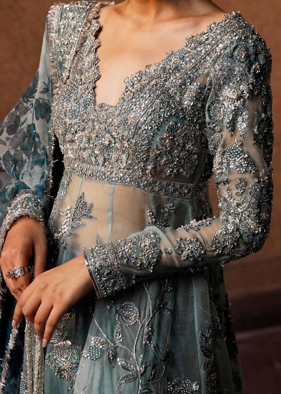 ASTRA BY HUSSAIN REHAR | ELEGANTLY MAXI | LUXURY Soft ORGANZA FULL HANDMADE EMBROIDERED WORK | UNSTITCHED 3-PIECE SUIT