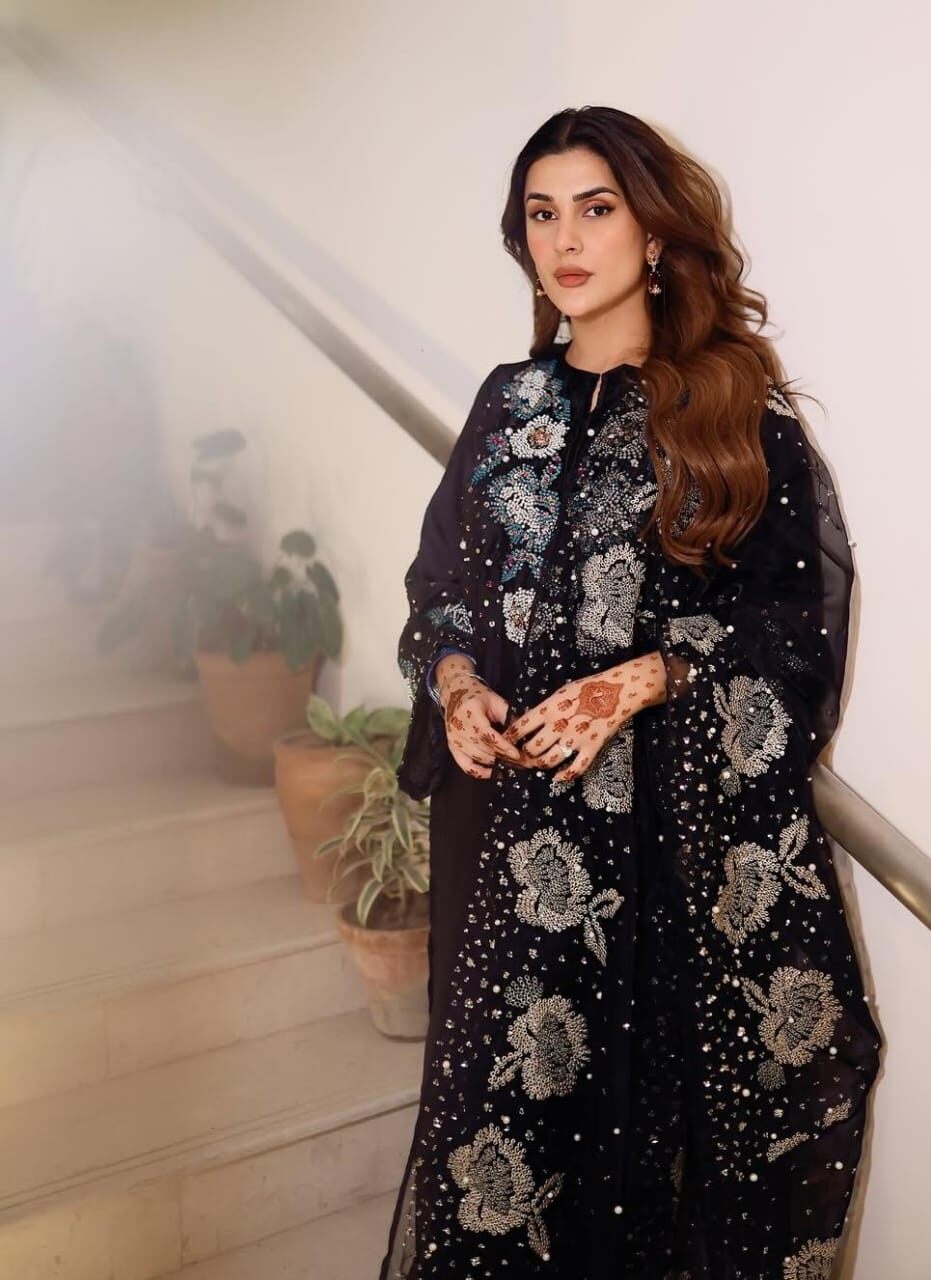 NUREH | LUXURY INDIAN RAW SILK DRESS | FULLY HEAVY HAND EMBELLISHMENT EMBROIDERED SEQUENCE WORK, MOTI WORK & HANGING TASSELS WORK | UNSTITCHED 3-PIECE SUIT