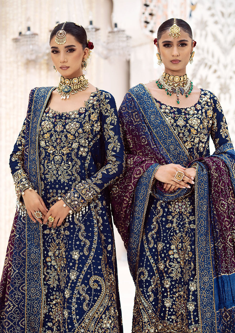 WEDDING FESTIVE '25 VOL-02- LOOK-05 BY AIK ATELIER | MOST DEMANDING OF BEAUTIFULLY GHARARA | PREMIUM HAND EMBELLISHMENT EMBROIDERED ORGANZA SHIRT | UNSTITCHED 3-PIECE GHARARA