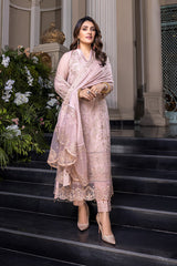 AZURE - LUXURY FESTIVE COLLECTION - DAISY DUST - PURE CHIFFON FULL HEAVY EMBROIDERED - UNSTITCHED 3-PIECE SUIT