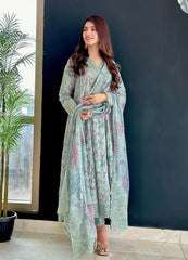 Dastaan By Iznik Embroidered Lawn Suits Unstitched 3 Piece IZ23D IDL-06 Badar – Summer Collection