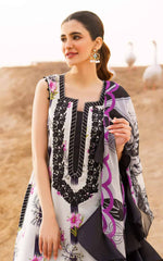 ASIFA & NABEEL MERAKI 25' | DIGITAL PRINTED WITH EMBROIDERED LAWN | UNSTITCHED 3-PIECE SUIT | VOL I - ECHO