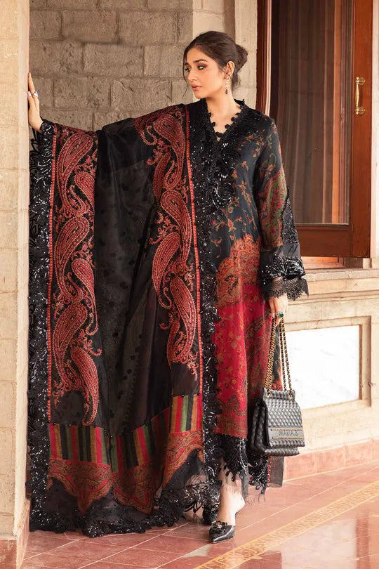 MARIA B - MULTI FORMAL COLLECTION | 3 PIECE UNSTITCHED EMBROIDERED KHADDAR SUIT