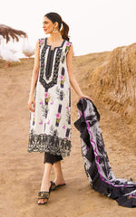 ASIFA & NABEEL MERAKI 25' | DIGITAL PRINTED WITH EMBROIDERED LAWN | UNSTITCHED 3-PIECE SUIT | VOL I - ECHO