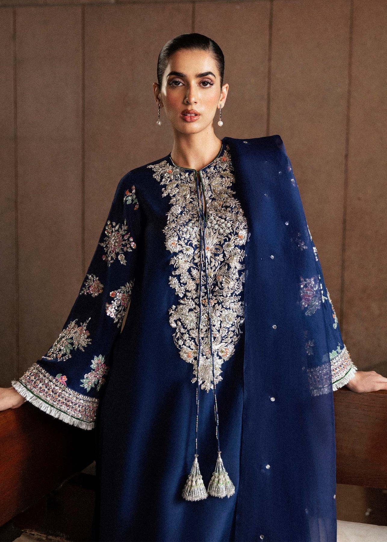 hussain rehar blue dress Hussain Rehar