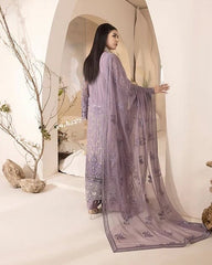 PAREESA BY LAVISH PREMIUM EMBROIDERED CHIFFON COLLECTION| MAUVE 