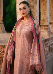 GULABI BAAGH BY BIN ILYAS SUMMER LAWN COLLECTION  | CHIKANKARI WORK WITH HEAVY EMBROIDERED  | UNSTITCHED 3-PIECE SUIT