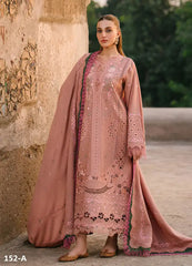 GULABI BAAGH BY BIN ILYAS SUMMER LAWN COLLECTION  | CHIKANKARI WORK WITH HEAVY EMBROIDERED  | UNSTITCHED 3-PIECE SUIT
