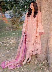 GULABI BAAGH BY BIN ILYAS SUMMER LAWN COLLECTION  | CHIKANKARI WORK WITH HEAVY EMBROIDERED  | UNSTITCHED 3-PIECE SUIT