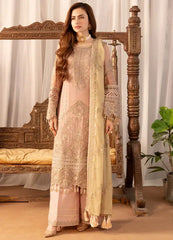 NOOR JAHAN BY IMROZIA | BRIDAL DRESS | PREMIUM HAND EMBELLISHMENT EMBROIDERED CHIFFON DRESS | UNSTITCHED 3-PIECE SUIT | D-25-1-202-NIGAR