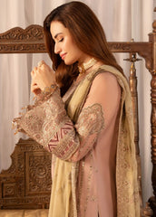 NOOR JAHAN BY IMROZIA | BRIDAL DRESS | PREMIUM HAND EMBELLISHMENT EMBROIDERED CHIFFON DRESS | UNSTITCHED 3-PIECE SUIT | D-25-1-202-NIGAR