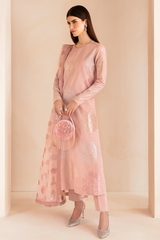 JAZMIN | INDIAN RAW SILK | PREMIUM EMBROIDERED  FULLY SEQUENCES WORK WITH HEAVY EMBROIDERED SEQUENCE WORK IN CLUTCH | UNSTITCHED 3-PIECE SUIT | UR-7032