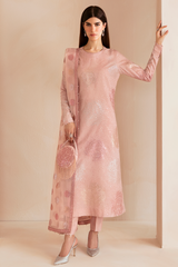 JAZMIN | INDIAN RAW SILK | PREMIUM EMBROIDERED  FULLY SEQUENCES WORK WITH HEAVY EMBROIDERED SEQUENCE WORK IN CLUTCH | UNSTITCHED 3-PIECE SUIT | UR-7032