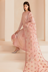 JAZMIN | INDIAN RAW SILK | PREMIUM EMBROIDERED  FULLY SEQUENCES WORK WITH HEAVY EMBROIDERED SEQUENCE WORK IN CLUTCH | UNSTITCHED 3-PIECE SUIT | UR-7032