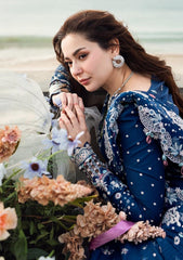 QALAMKAR | SAHIL LUXURY SCHIFFLI WORK & FULL HEAVY EMBROIDERED LAWN 2025 | UNSTITCHED 3-PIECE SUIT | FK-05 AURORA