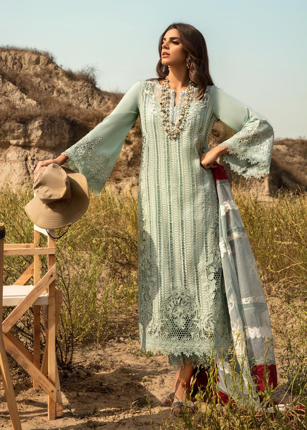 OPEL BY SAIRA SHAKIRA - LUXURY CHIKANKARI LAWN WITH EMBROIDERED COLLECTION - UNSTITCHED 3-PIECE SUIT