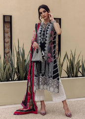 Saira Rizwan Embroidered Lawn Suits Unstitched 3 Piece SR23L SR-04 Salvia – Luxury Collection