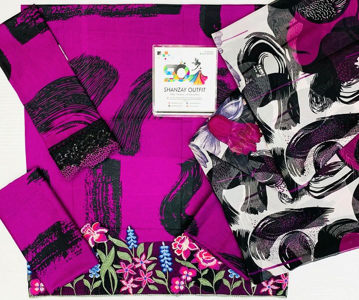 Maria B Magenta Digital Printed Lawn Collection Replica