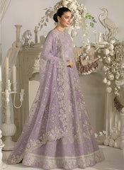 ELAF | DESIGNED TO EXUDE ELEGANCE AND SOPHISTICATION | PREMIUM HAND EMBELLISHMENT EMBROIDERED ORGANZA MAXI | UNSTITCHED 3-PIECE | LIGHT PURPLE