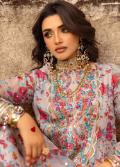 VASAL BY CHARIZMA | BEAUTIFULLY MULTI DIGITAL PRINTED CHIFFON DRESS WITH MULTI THREAD EMBROIDERED SEQUENCE WORK | UNSTITCHED 3-PIECE SUIT | VSL25-08