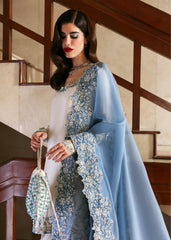 VIRELLE BY HUSSAIN REHAR | ELEGANTLY RAW SILK WITH PREMIUM HAND EMBELLISHED EMBROIDERED WORK WITH EMBROIDERED POTLI | UNSTITCHED 3-PIECE SUIT