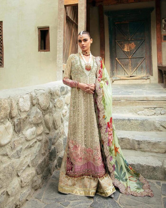 Embroidered Organza Suit By Maryam Hussain